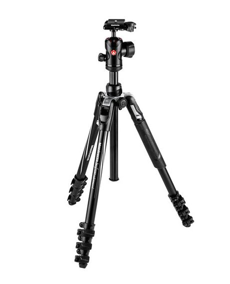 Manfrotto MKBFRA4-BH BeFree Compact Aluminum Travel Tripod Black